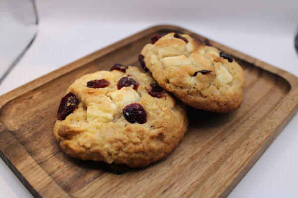 White chocolate chip cranberry cookies 4 stuks - Afbeelding 2