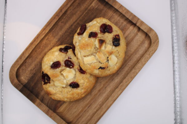 White chocolate chip cranberry cookies 4 stuks - Afbeelding 3