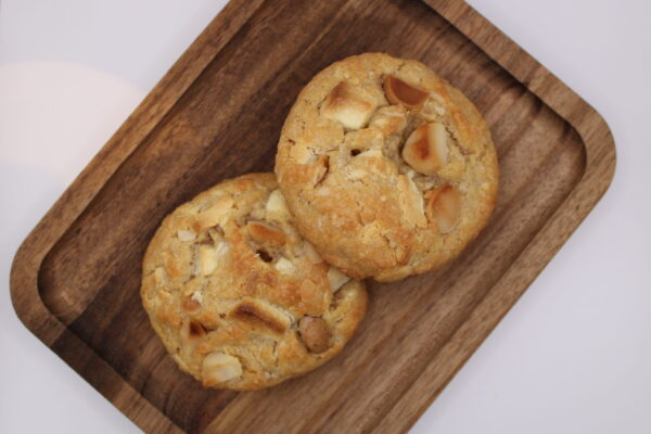 White chocolate chip macadamia cookies