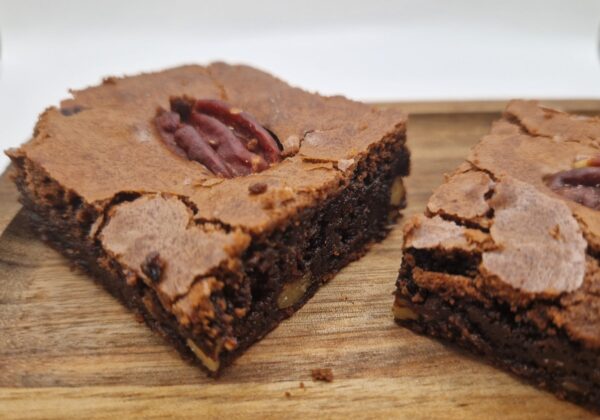Koffie-pecan brownie