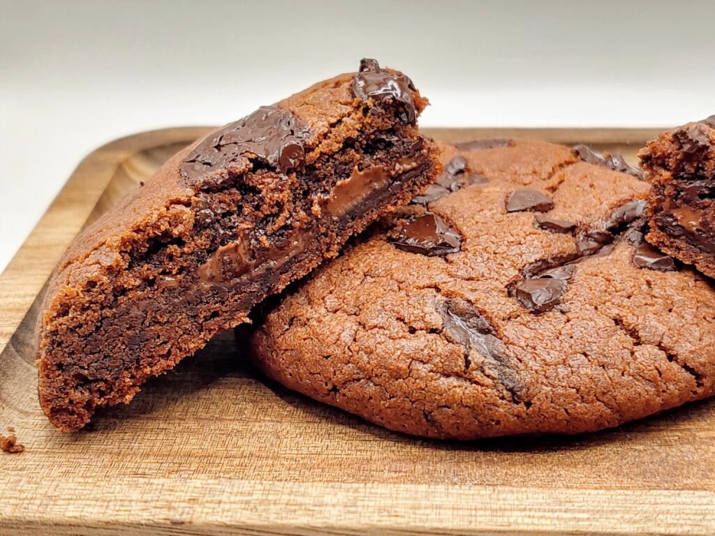 Double chocolate Nutella cookies
